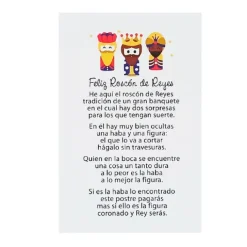Tarjeta para roscón de Reyes