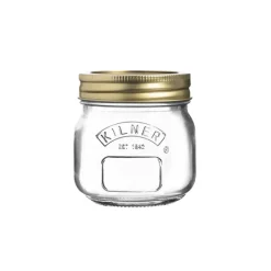 Tarro de cristal con tapa metálica dorada para sellado al vacío 250 ml - Kilner
