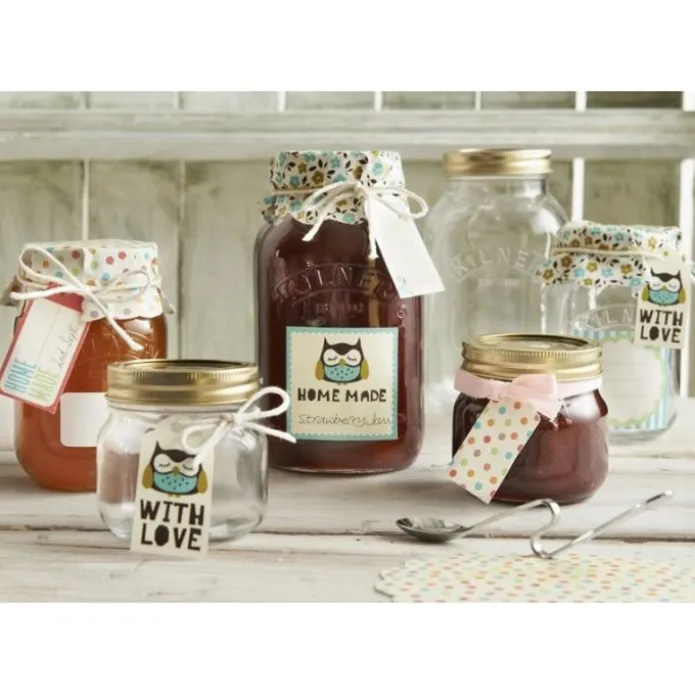 Tarro de cristal con tapa metálica dorada para sellado al vacío 500 ml - Kilner