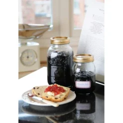 Tarro de cristal con tapa metálica dorada para sellado al vacío 500 ml - Kilner