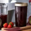 Tarro de cristal medidor con tapa metálica dorada para sellado al vacío 500 ml - Kilner