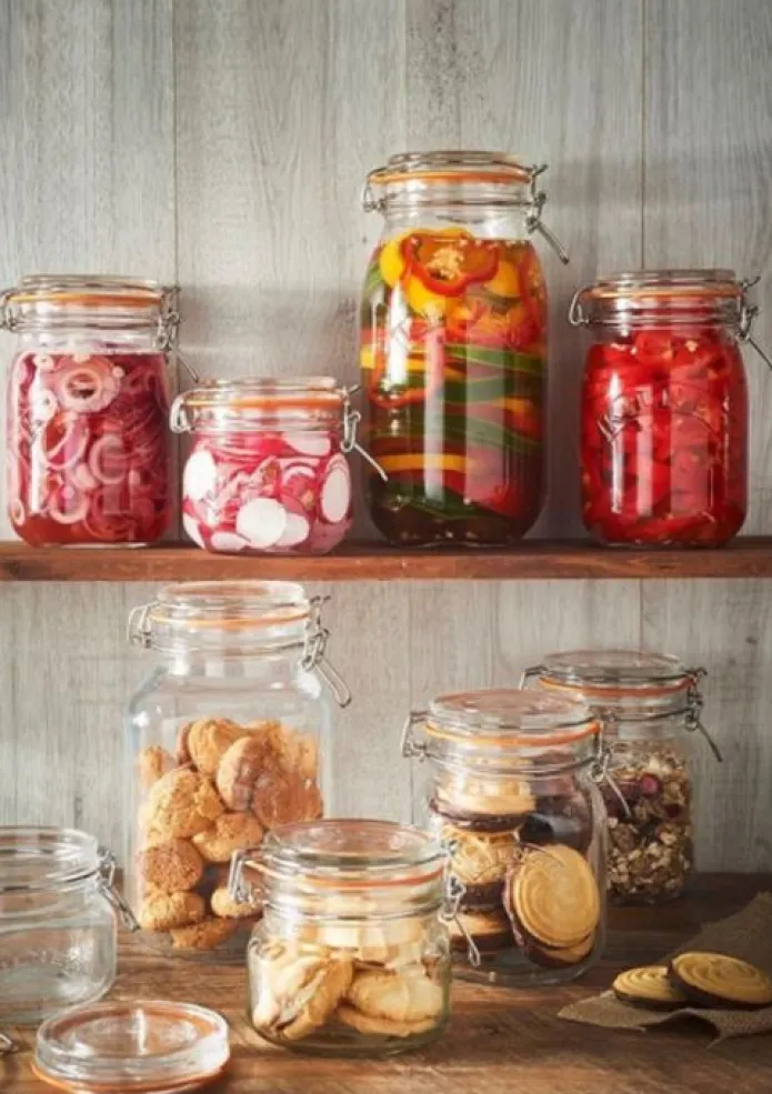 Tarro de cristal redondo con cierre hermético 125 ml - Kilner