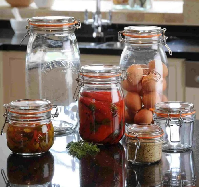Tarro de cristal redondo con cierre hermético 500 ml - Kilner