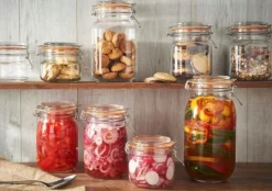 Tarro de cristal redondo con cierre hermético 500 ml - Kilner