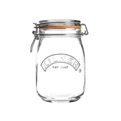 Tarro de cristal redondo con cierre hermético 1 litro - Kilner