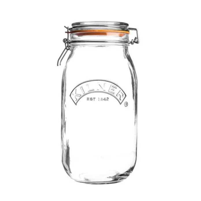 Tarro de cristal redondo con cierre hermético 1,5 litros - Kilner