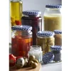 Tarro de cristal redondo con tapa vichy azul 228 ml - Kilner