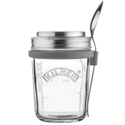 Tarro fiambrera de cristal hermética con soporte y cuchara 350 ml - Kilner