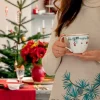 Taza de cerámica con asa mug Juana White 250 ml - GreenGate