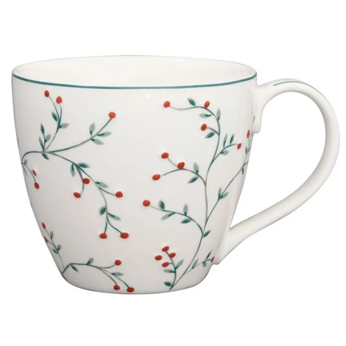 Taza de cerámica con asa mug Lucie White 250 ml - GreenGate
