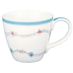 Taza de cerámica con asa mug Venissa White 250 ml - GreenGate