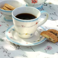 Taza de cerámica con asa mug Venissa White 250 ml - GreenGate