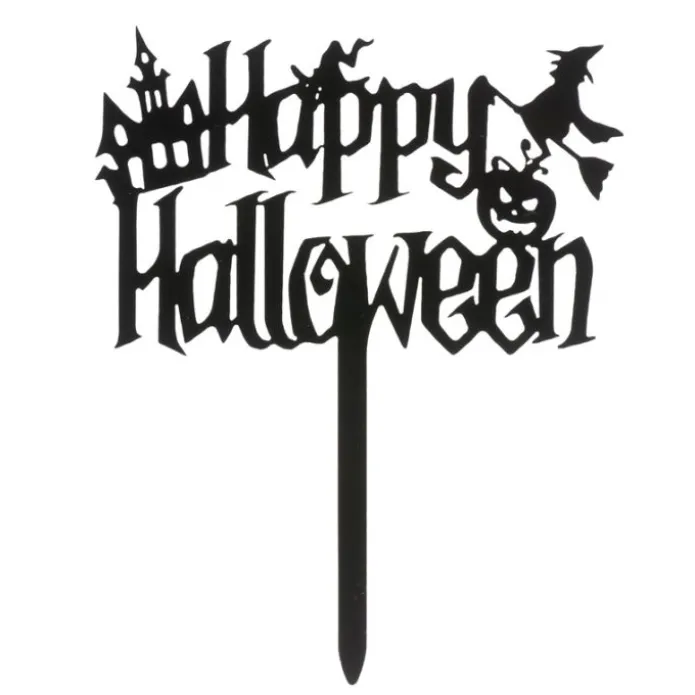 Topper bruja Happy Halloween 14 cm - Dekora