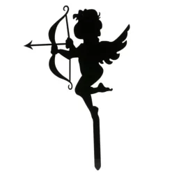 Topper Cupido San Valentín negro 10 cm - Dekora