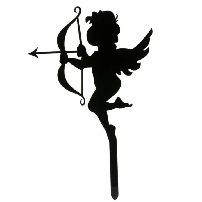 Topper Cupido San Valentín negro 10 cm - Dekora