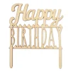 Topper de madera Happy Birthday - ScrapCooking