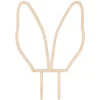 Topper de madera orejas de conejo Pascua 14 cm - PartyDeco
