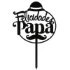 Topper Felicidades papá 15,6 cm - Dekora
