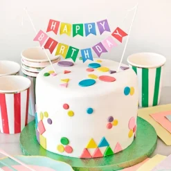 Topper guirnalda Happy Birthday 17,5 cm - Dekora