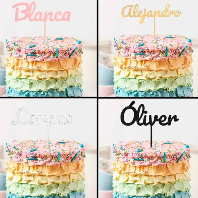 Topper Nombre o Texto Personalizado - 1 línea