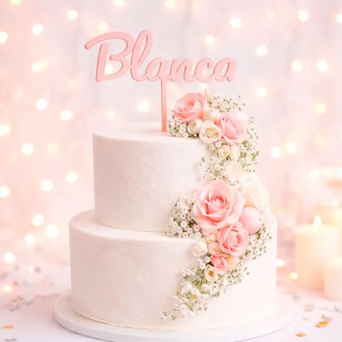 Topper Nombre o Texto Personalizado - 1 línea