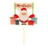 Topper Papá Noel Merry Christmas 10 cm - Dekora