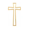 Topper para tartas dorado cruz comunión hueca 10,6 cm
