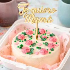 Topper Personalizado Bento cakes Mini tartas - Nombre o Texto 7 cm