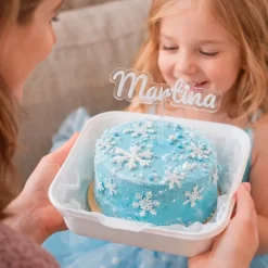 Topper Personalizado Bento cakes Mini tartas - Nombre o Texto 7 cm