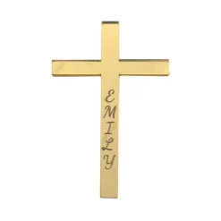 Topper personalizado cruz comunión nombre grabado - Varios tamaños