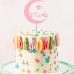 Topper personalizado luna nombre y edad