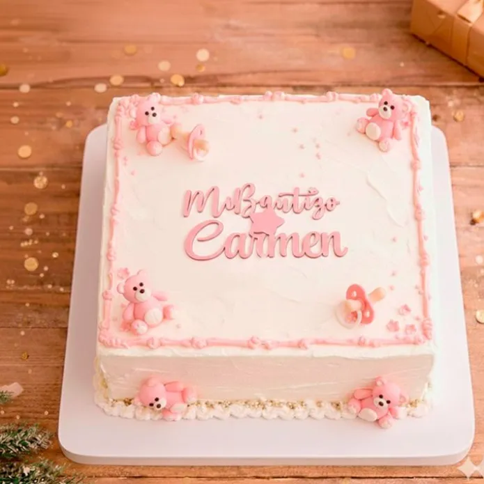 Topper personalizado Mi Bautizo nombre