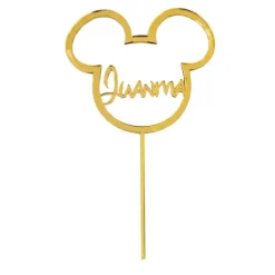 Topper personalizado para tartas Mickey Mousse (12 cm)