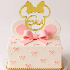 Topper personalizado para tartas Minnie Mousse (12 cm)