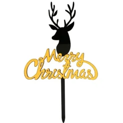 Topper reno Merry Christmas 10,5 cm - Dekora