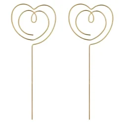 Toppers corazones dorados - PartyDeco