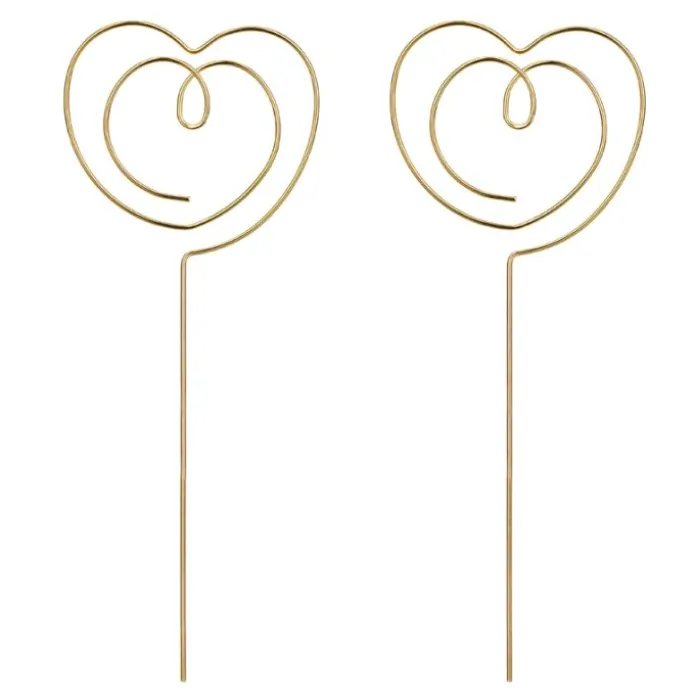 Toppers corazones dorados - PartyDeco