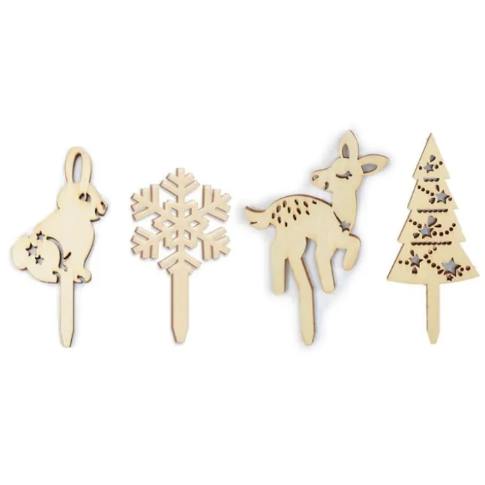 Toppers de madera Navidad (4) - ScrapCooking