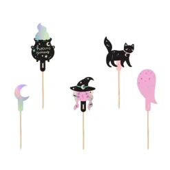 Toppers Halloween plateados (6) - PartyDeco
