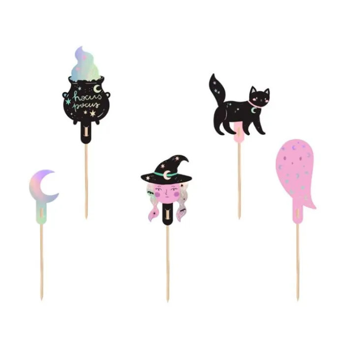 Toppers Halloween plateados (6) - PartyDeco