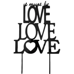 Topper silueta Love 20 cm