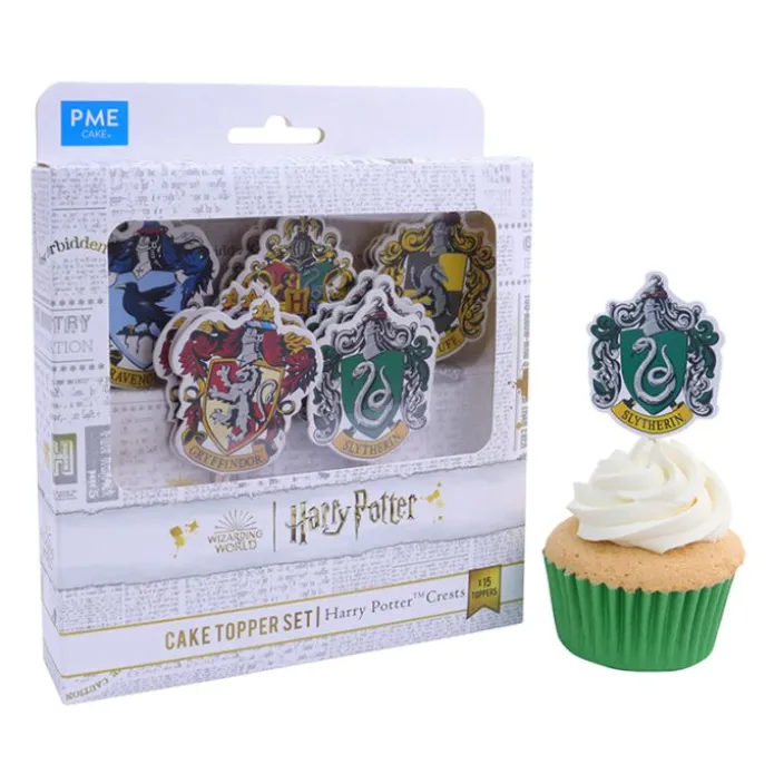Toppers para cupcakes escudos Harry Potter (15) - PME