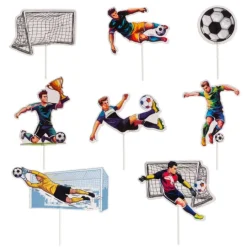 Toppers para cupcakes fútbol (16) - Dekora