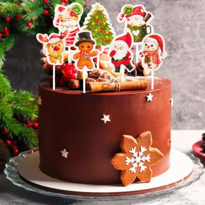 Toppers para cupcakes personajes Navidad (16) - Dekora