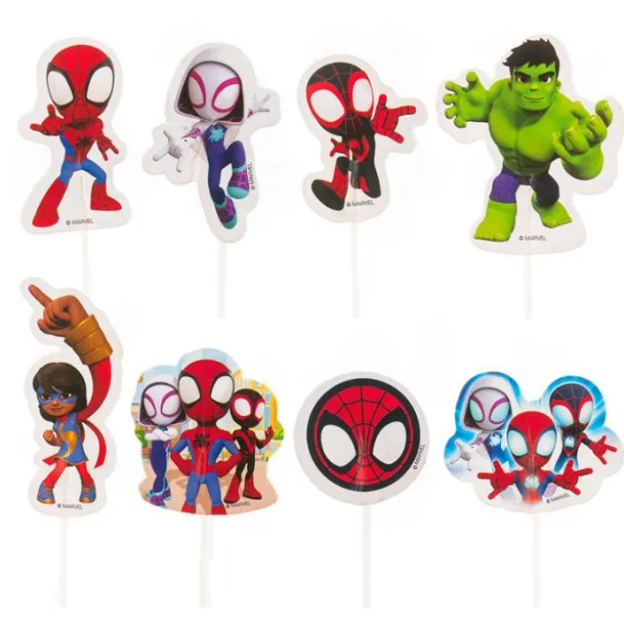 Toppers para cupcakes Spiderman Spidey (16) - Dekora