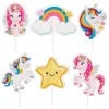 Toppers para cupcakes unicornios Tesia & Friends (30) - Dekora