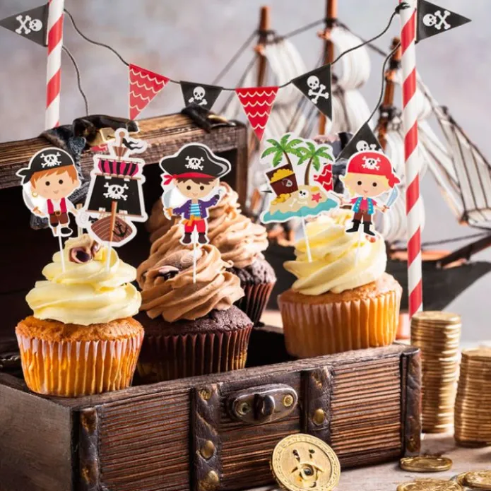 Toppers para tarta piratas (6) - Dekora