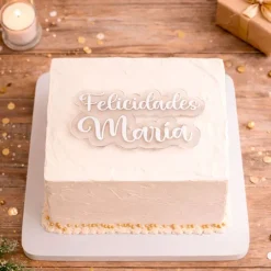 Topper transparente Nombre o Texto Personalizado - 2 líneas