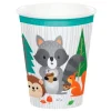 Vasos de papel animales del bosque 250 ml Wild One (8) - Conver Creations
