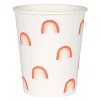 Vasos de papel Arcoíris 250 ml (12) - Meri Meri
